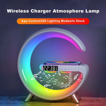Intelligent LED Lamp Bluetooth Speake Wireless Charger Atmosphere Lamp App Control For Bedroom Home Decor