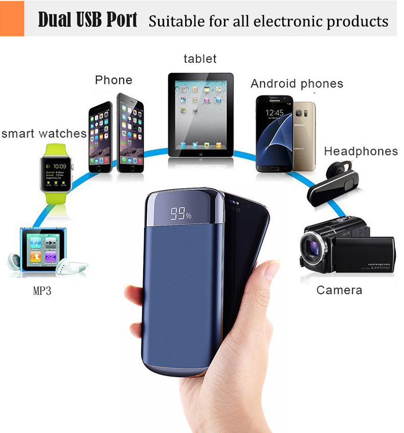 New Mini Creative Mobile Power Charging Bank Digital Display