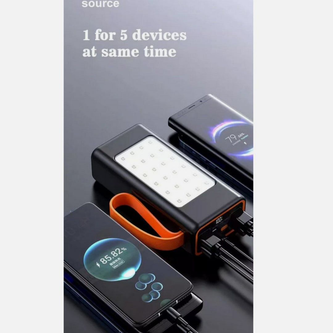 50000mAh Power Bank 66W PD Fast Charging For Phone Outdoor Camping Power Supply