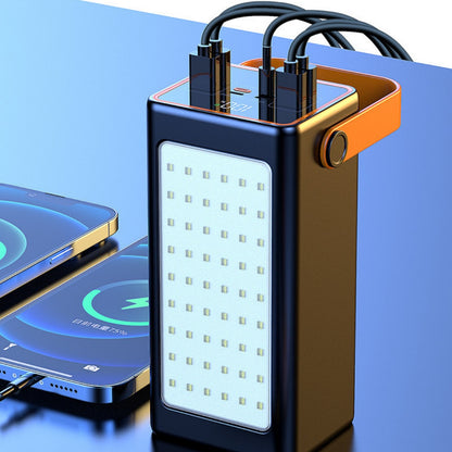 50000mAh Power Bank 66W PD Fast Charging For Phone Outdoor Camping Power Supply